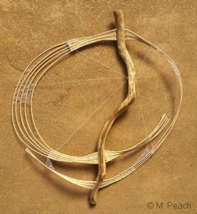 Fibre sculptural wall piece 'Cycle' by Meredith Peach